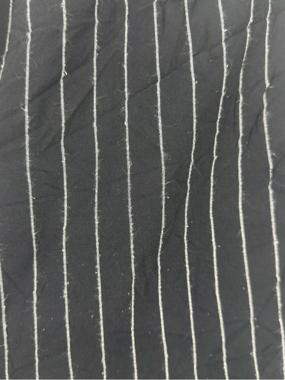 Alembika Culotte‎ Wide Leg Pants Black Pinstripe Elastic Waist Size 3 (Large)